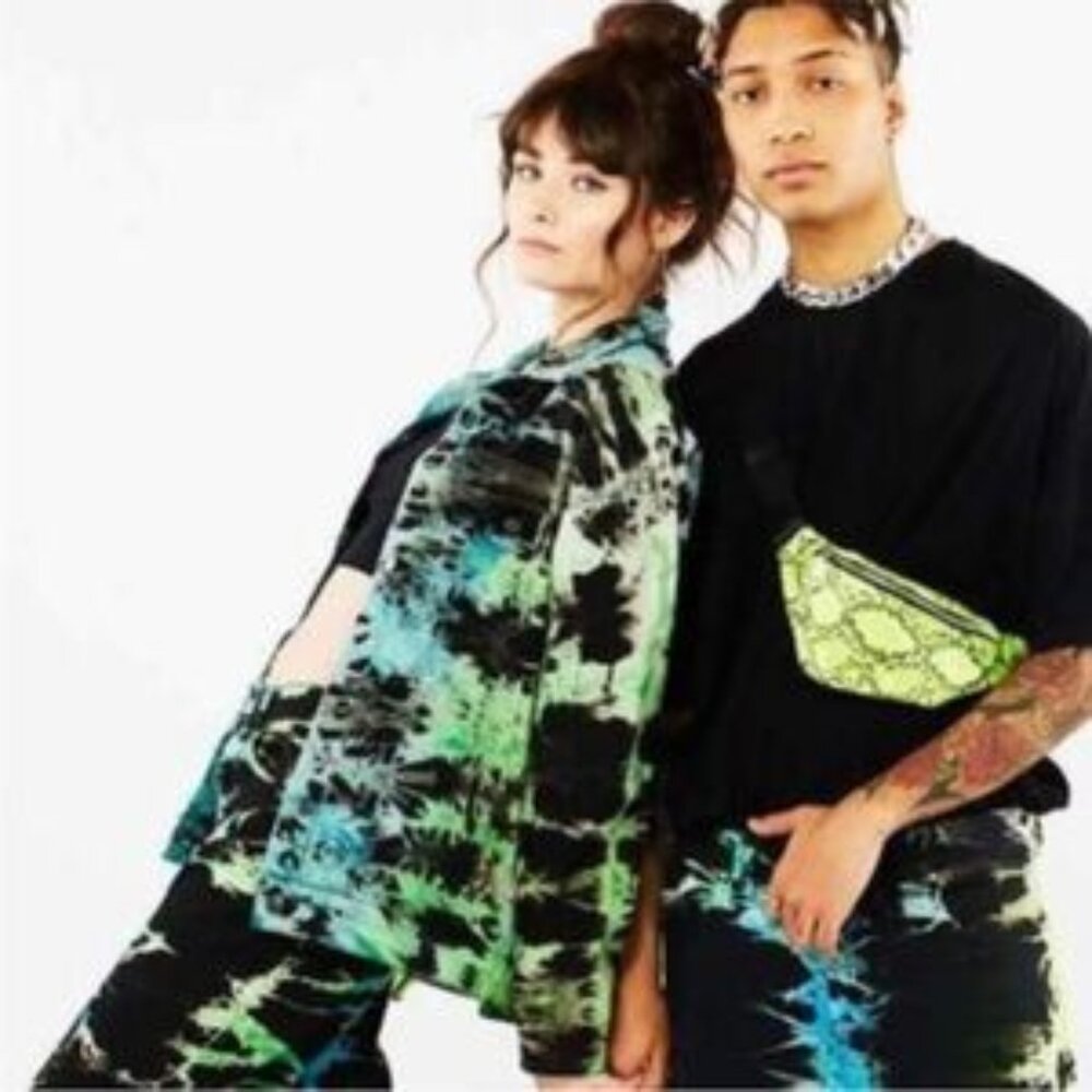 Jaded London Oversize Tie Die Jacket Size M